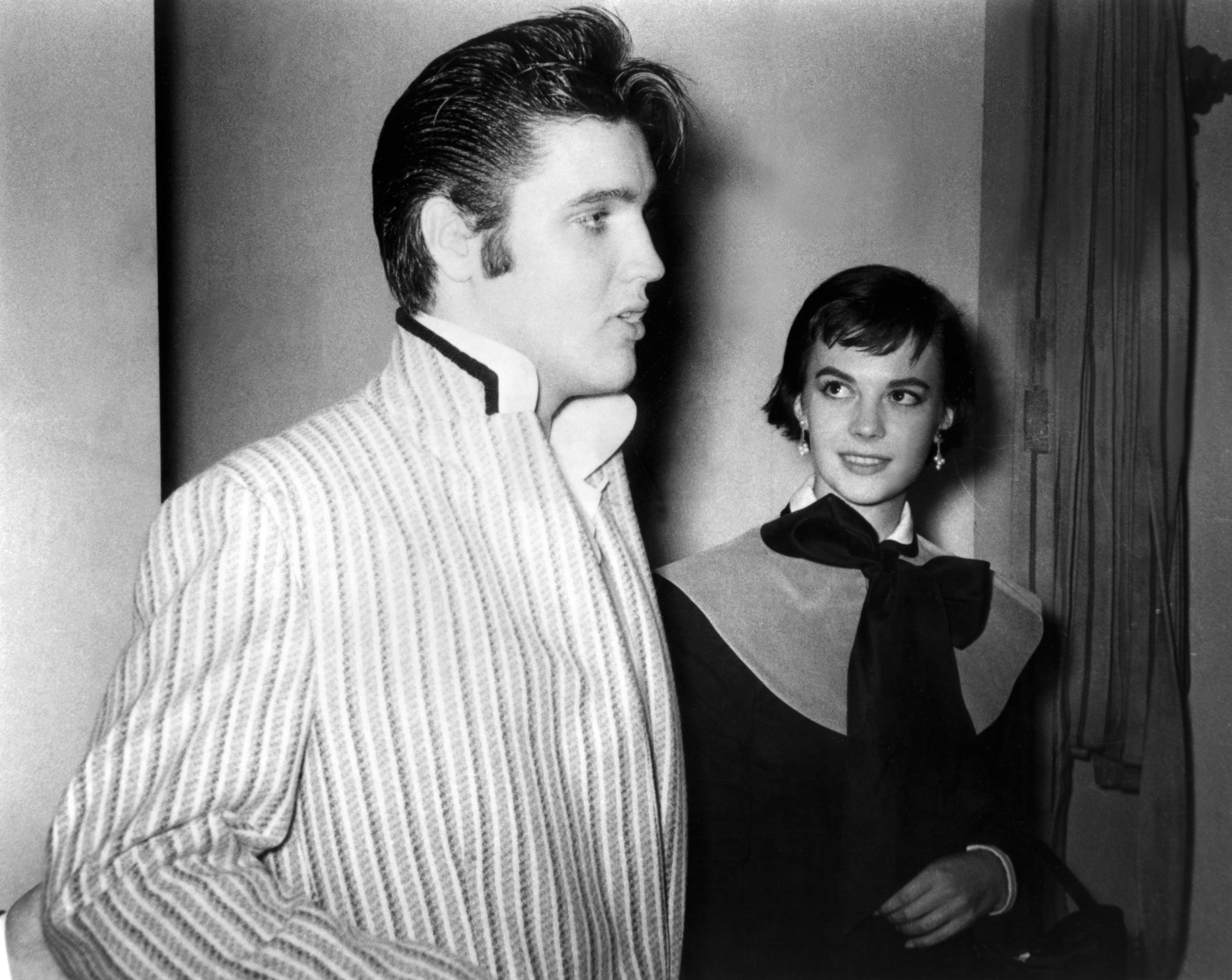 American actor and singer Elvis Presley and actress Natalie Wood. (Photo by Sunset Boulevard/Corbis via Getty Images)