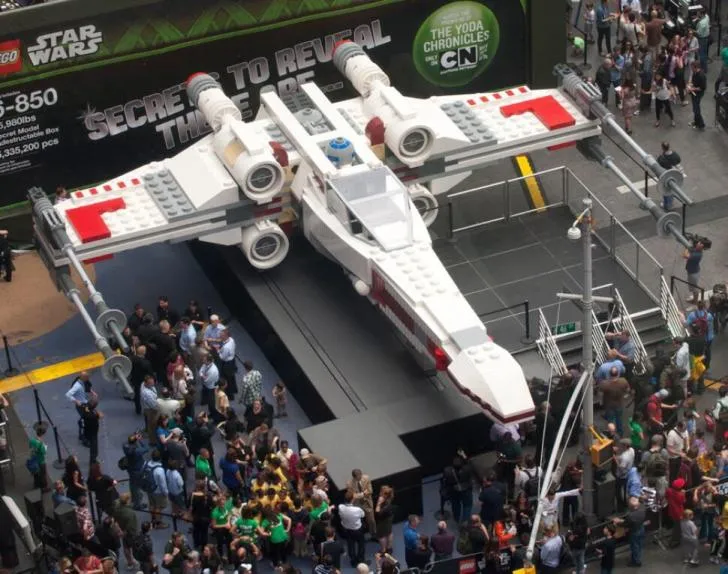 Life-size Star Wars X-Wing made out of 5 million Legos
