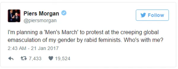 Piers Morgan responds to the protests