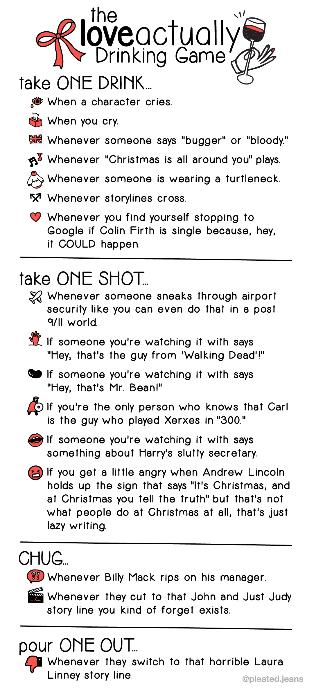 Love Actually (the drinking game)