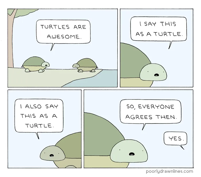 The problem with turtles...