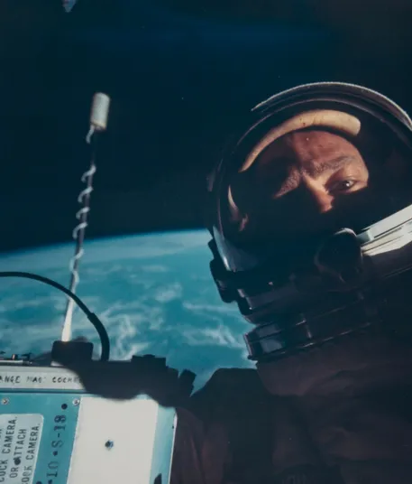 The first 'selfie' ever taken in space