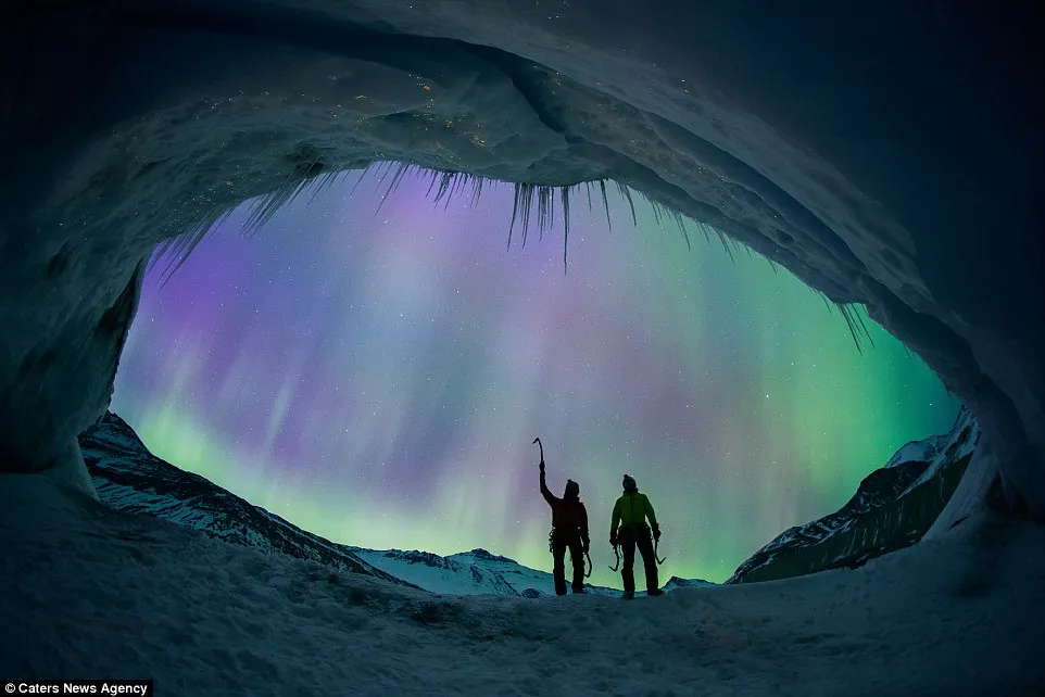 Glacier Ice Cave + Northern Lights = Amazeballs