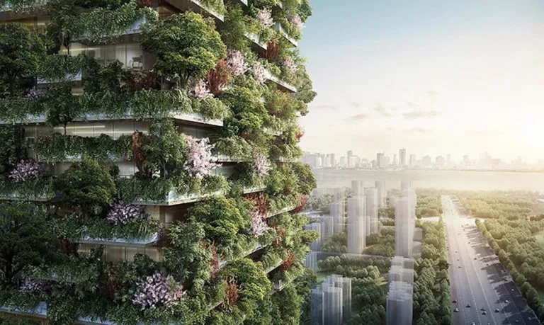 Asia's First Vertical Forest Is Being Built In China Which Will Produce 132lbs of Oxygen every day....