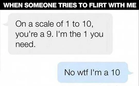 Flirting game is not on point :/