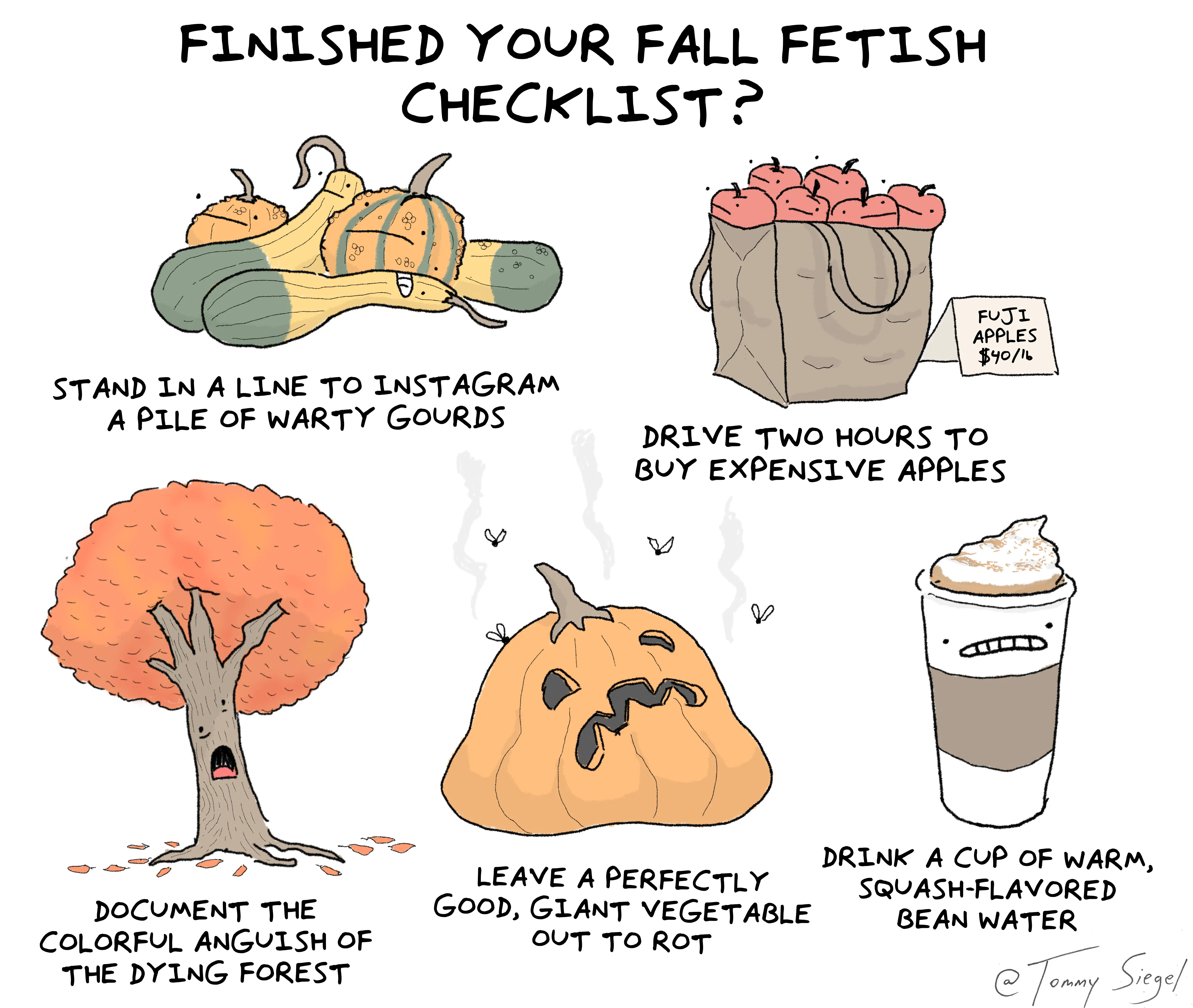 Fall fetish checklist.