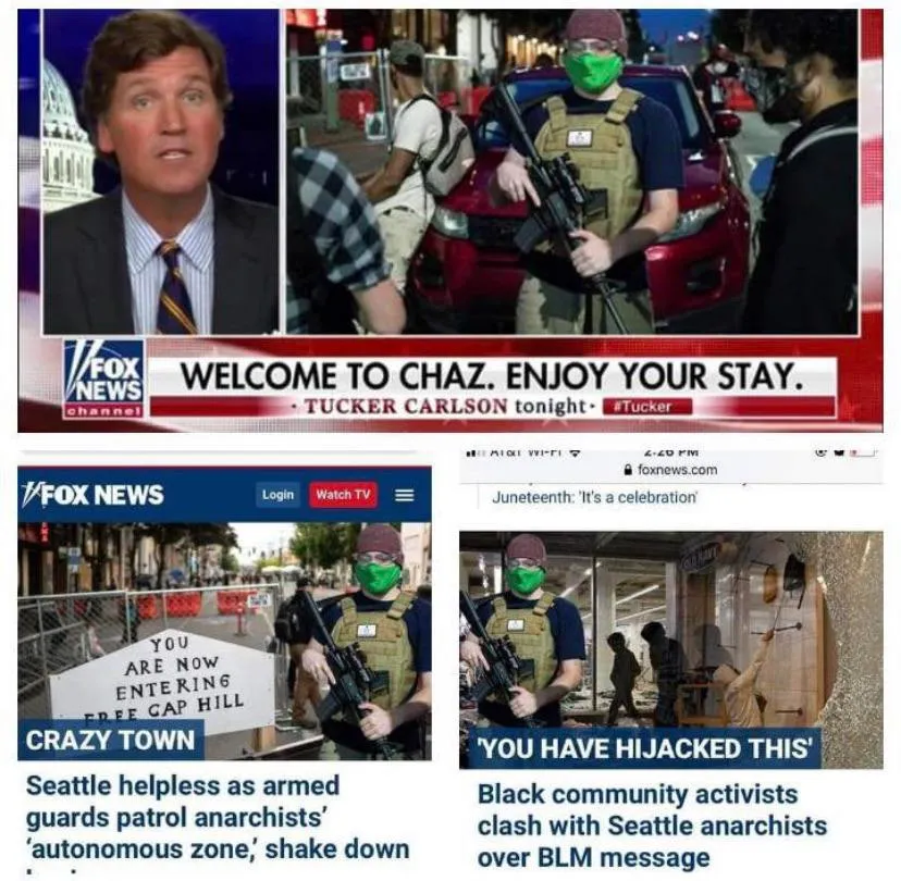 Fox News accidentally streamed their clown show b-roll.