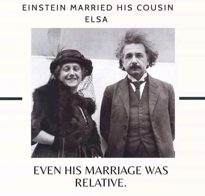 image if einstein and his wife