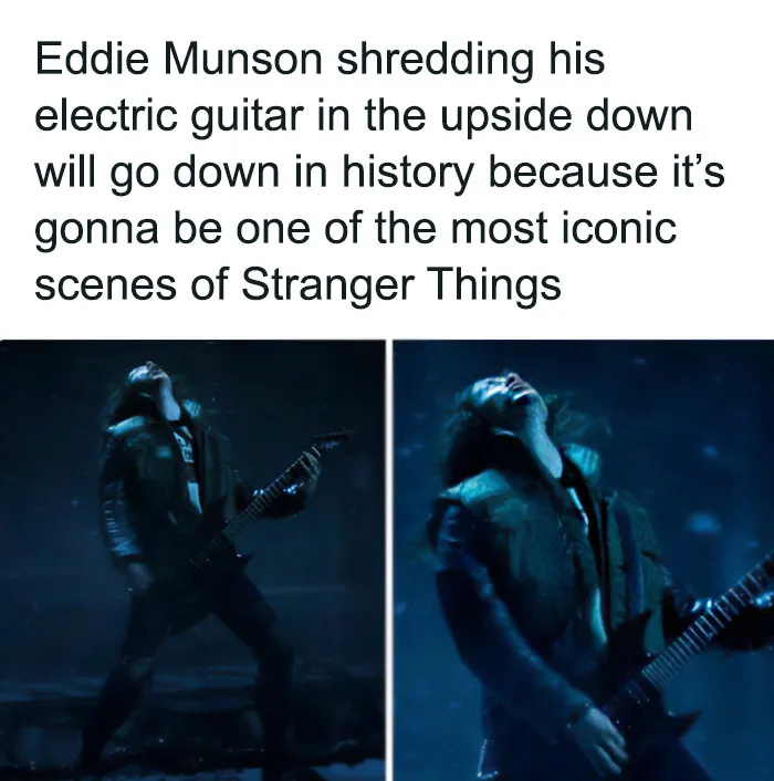 Stranger Things 4, Eddie Munson's Upside Down Guitar Scene