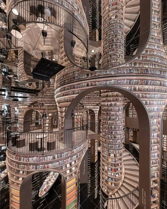 spiraling library in china