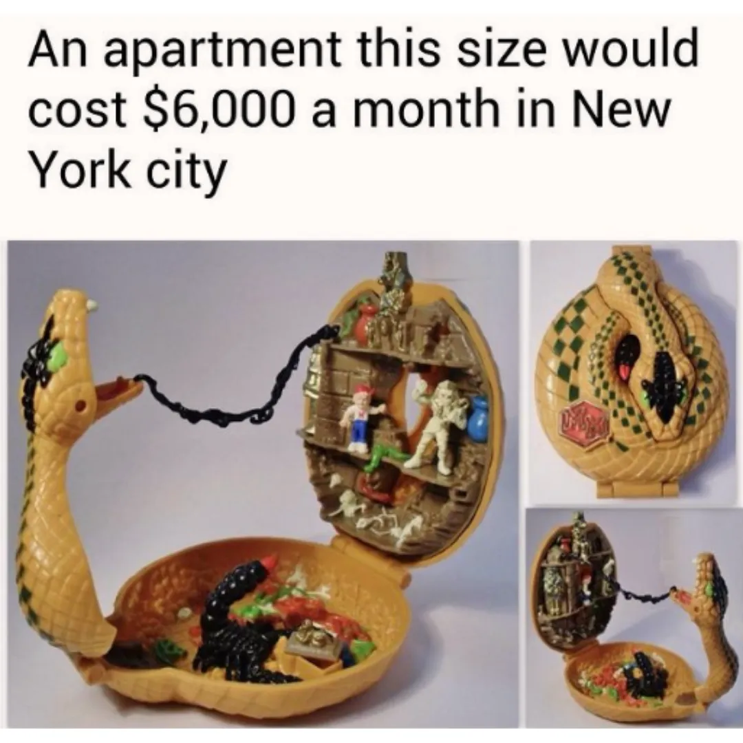a joke about the cost of living in new york