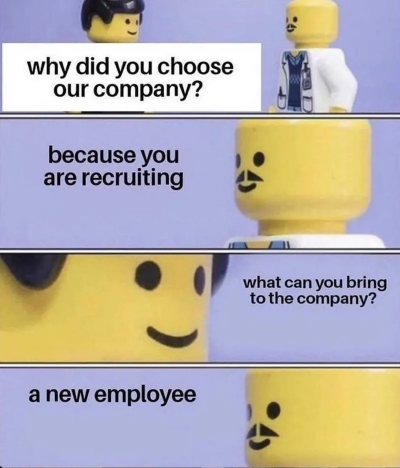 why you choose a job explained because theyre recruiting