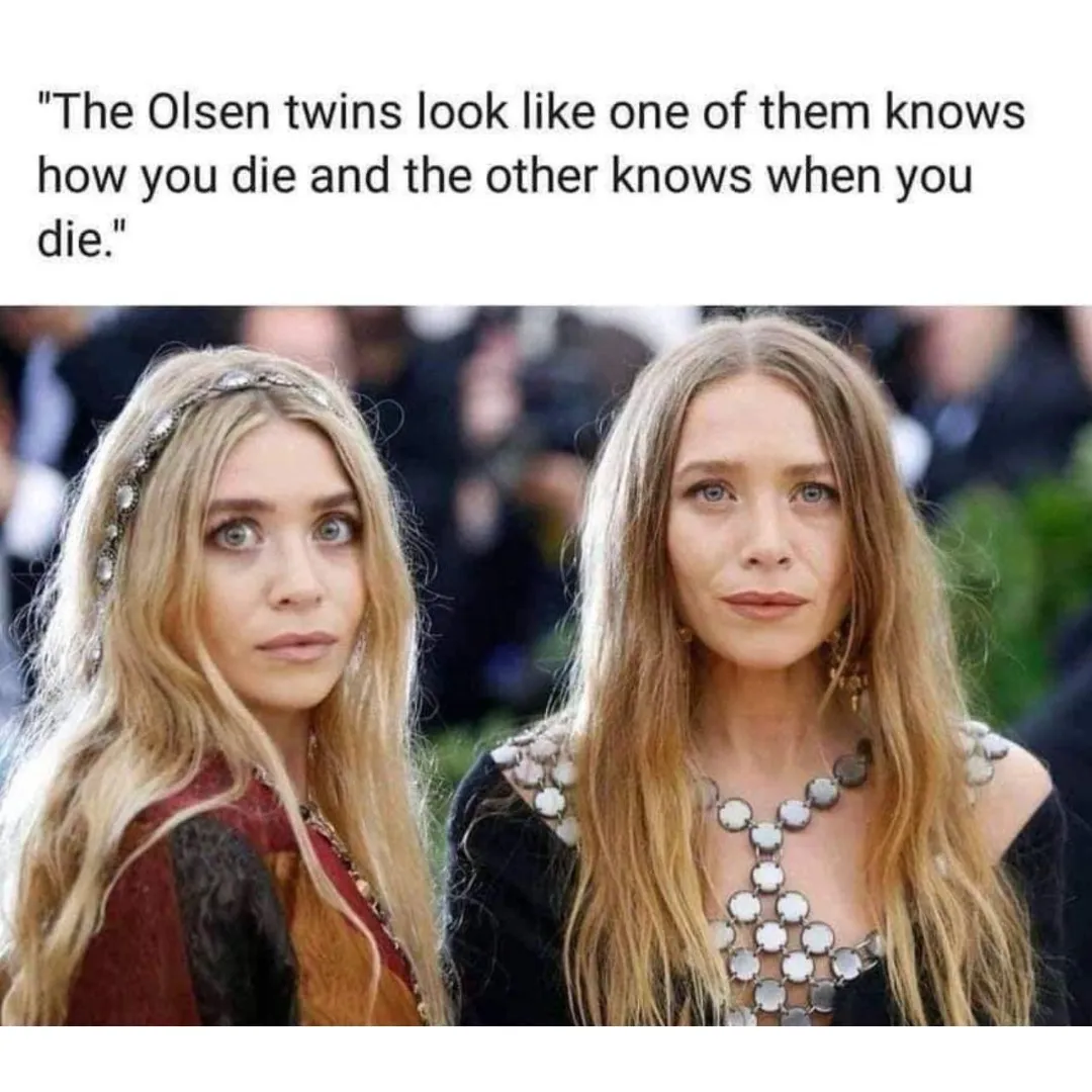 text about what the olsen twins look like
