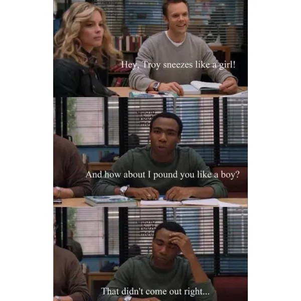 This is hilarious… and also all that I watch .. #Community #fyp #starb