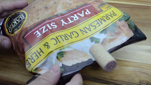 wine cork chip clip make a chip clip with a wine cork