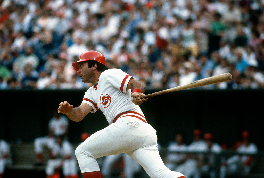 Johnny Bench hits