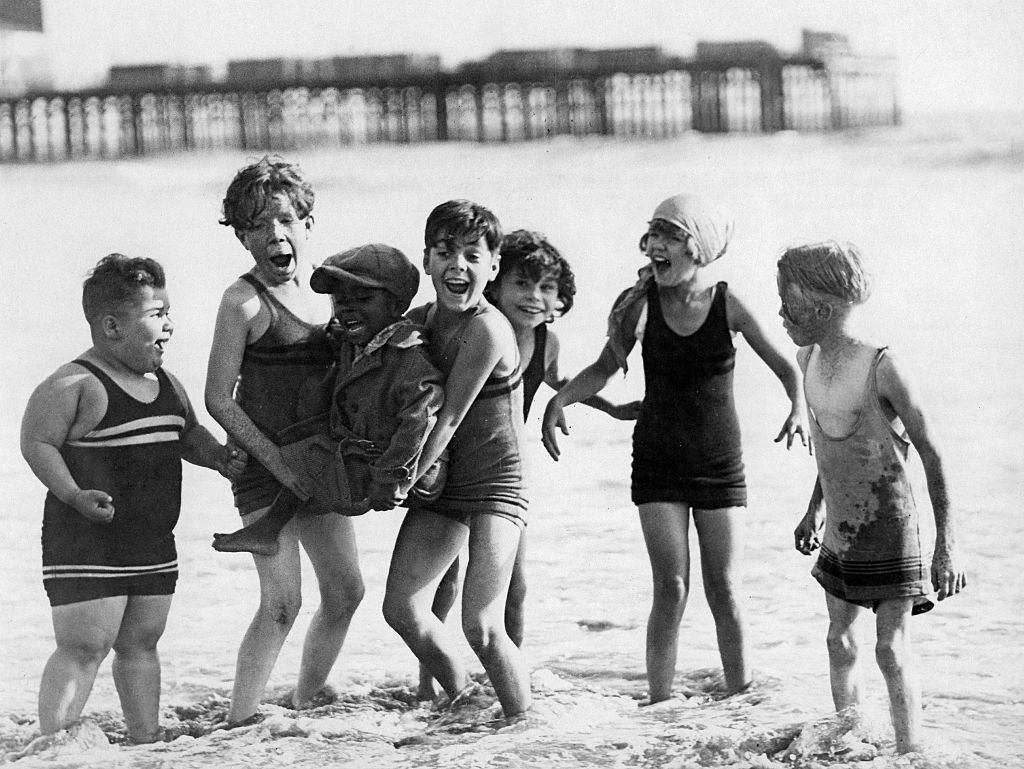 group shot of little rascals the little rascals group shot on the beach
