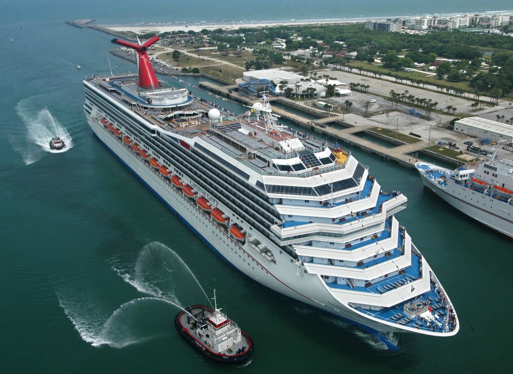 the new Carnival Glory arrives July 11, 2003 in Cape Canaveral, Florida. the new Carnival Glory arrives July 11, 2003 in Cape Canaveral, Florida.
