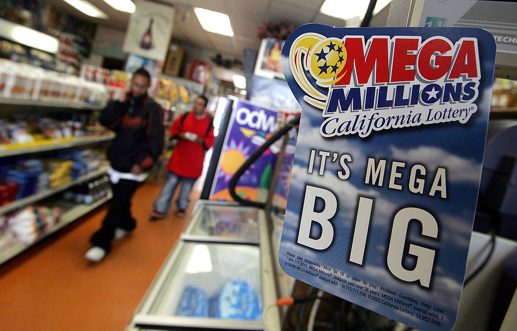 An advertisement for the Mega Millions An advertisement for the Mega Millions lottery is seen June 23, 2005 in San Francisco, California.