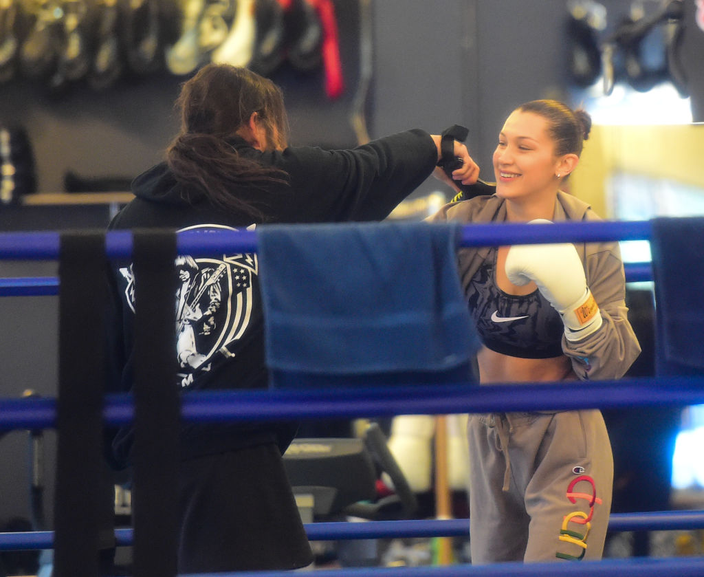 Bella Hadid Bella Hadid seen at Gotham GYM