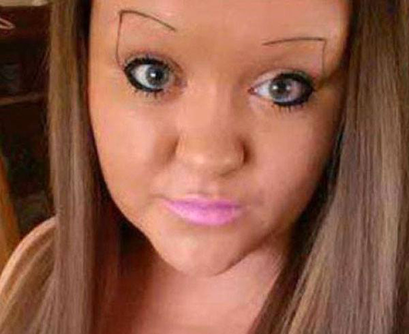 bad eyebrows 30 a woman with angled eyebrows