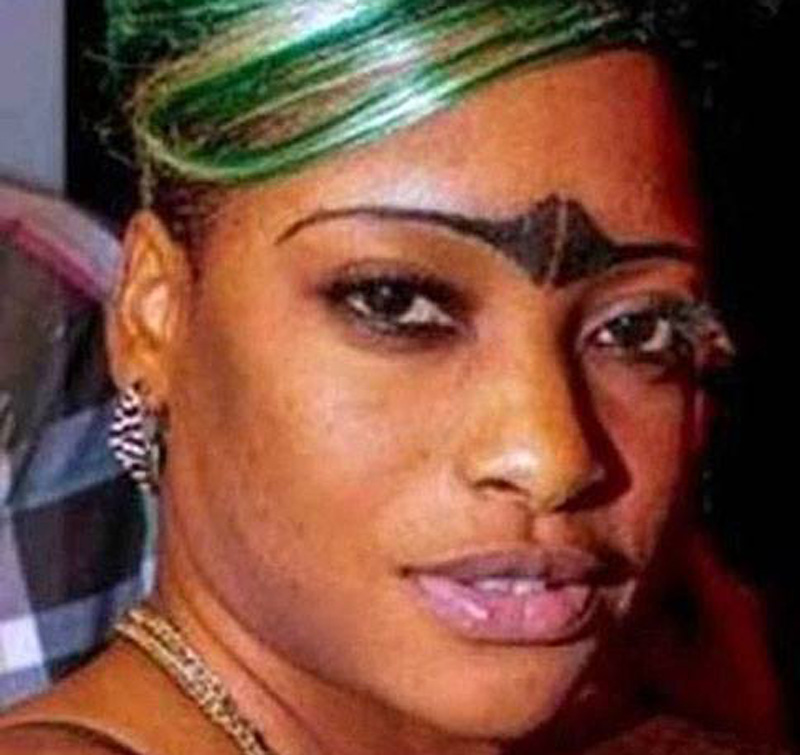 bad eyebrows 24 a lady with questionable eyebrows