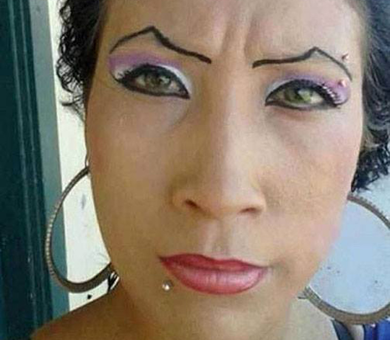bad eyebrows 38 a woman with ugly eyebrows