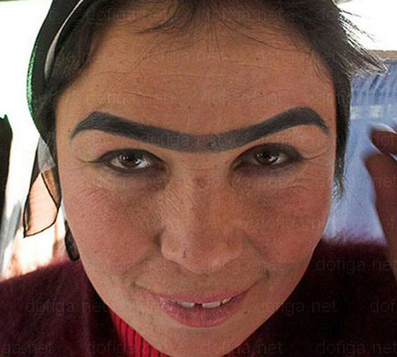 bad eyebrows 37 a woman with a unibrow