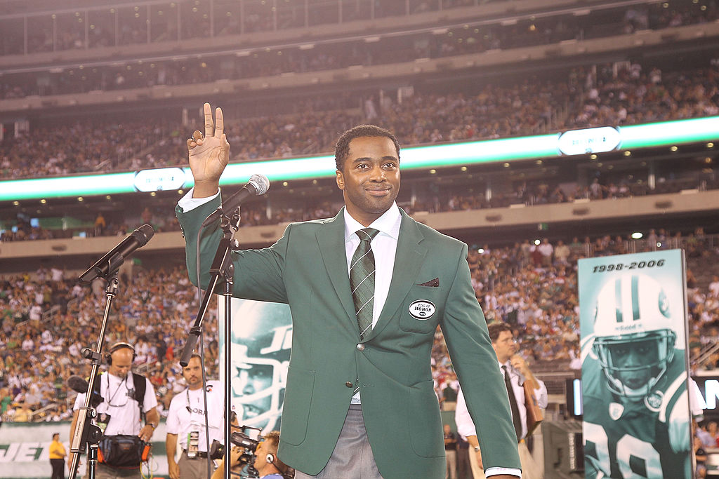 Curtis Martin-103586259 EAST RUTHERFORD, NJ - AUGUST 16: Former Running Back Curtis Martin of the New York Jets is inducted into the team's inaugural edition of the Ring of Honor when the New York Jets host the New York Giants in the first preseason football game at New Meadowlands Stadium on August 16, 2010 in East Rutherford, New Jersey. Giants beat the Jets, 31-16.