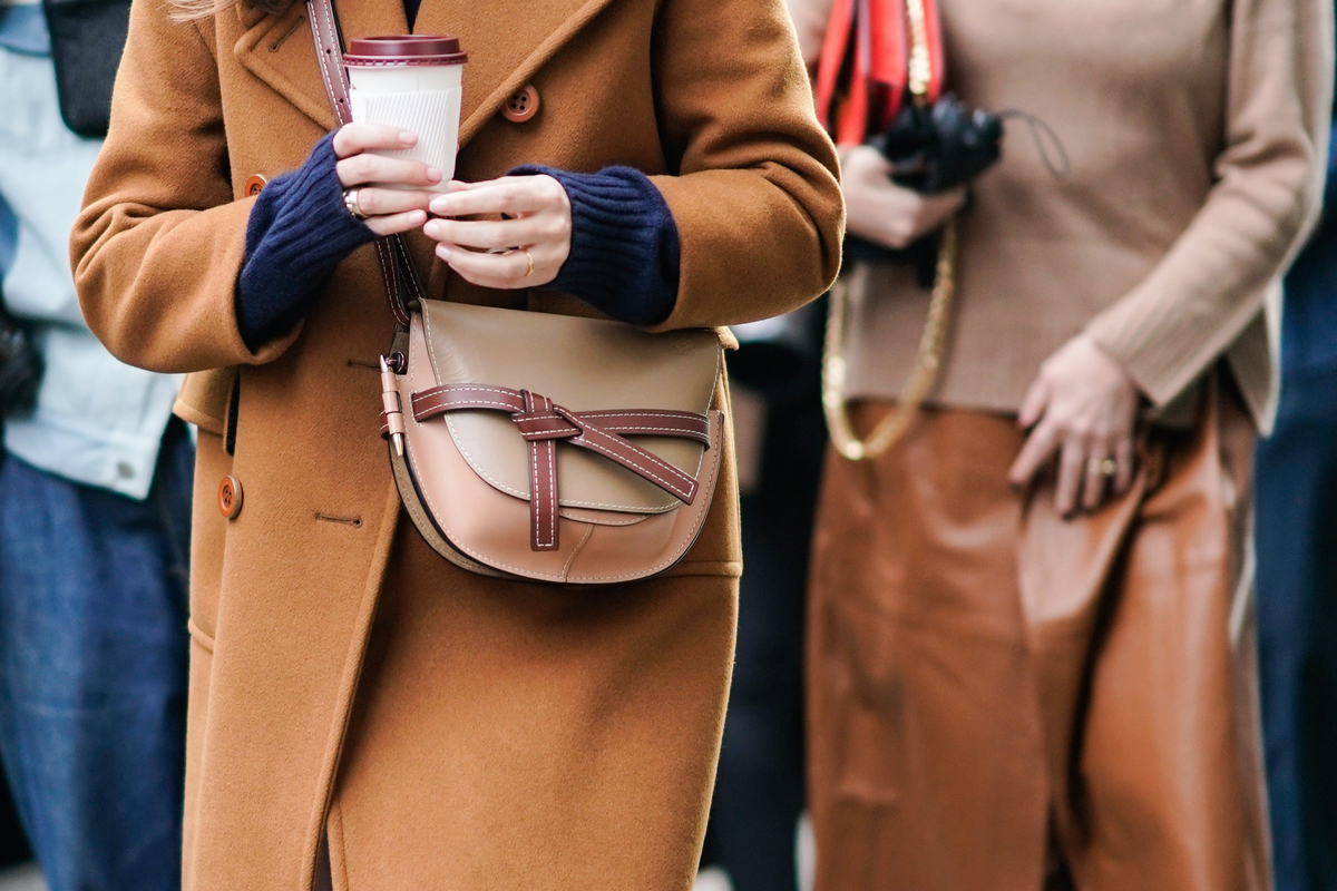 coffee woman walking with coffee