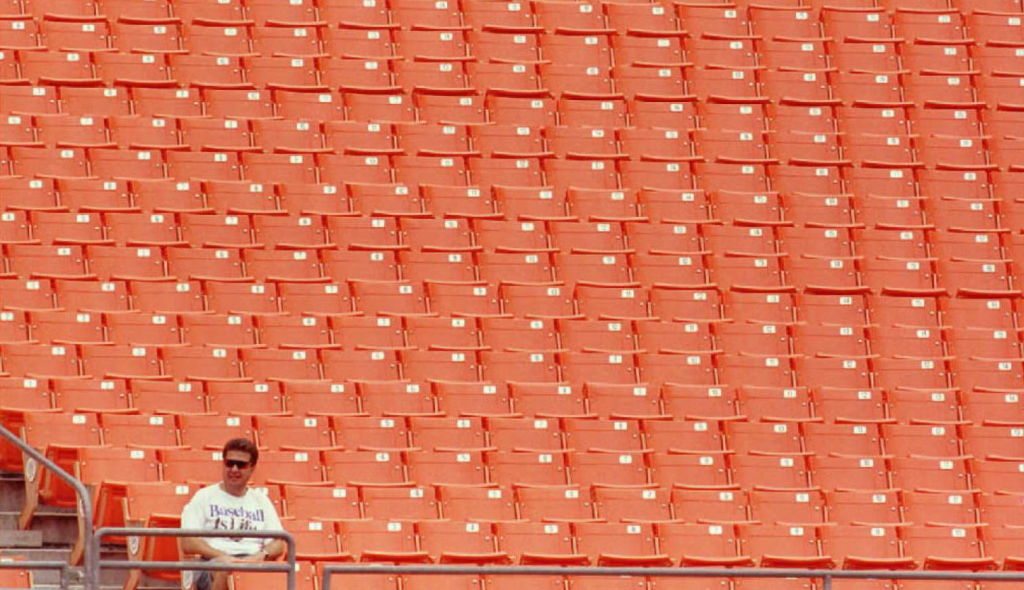 Lone Ranger Man sitting by himself