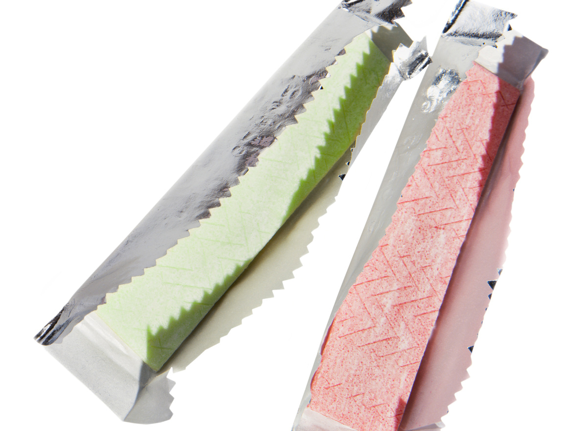 chewing gum stress-930148484 two sticks of gum