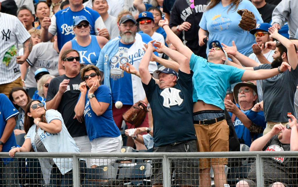 Swing And A Miss Men trying to catch a ball