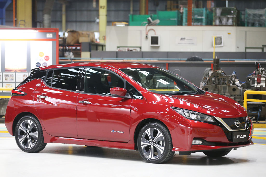 Leaf The new Nissan Leaf vehicle is seen on July 11, 2019