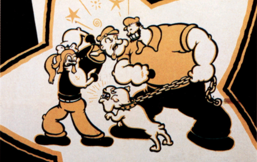 bluto popeye and bluto arguing