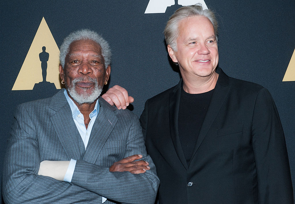 Tension On Set -459214274 Freeman and Robbins at screening