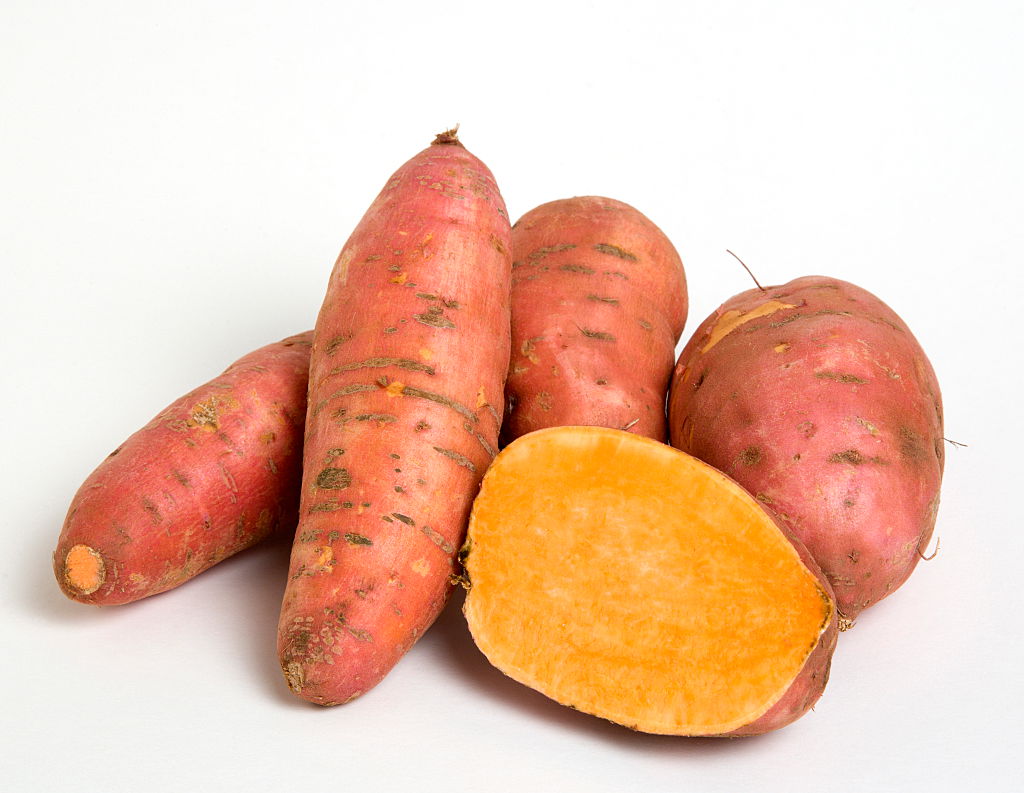 sweet potatoes 629375951 4 and a half sweet potatoes against a white background