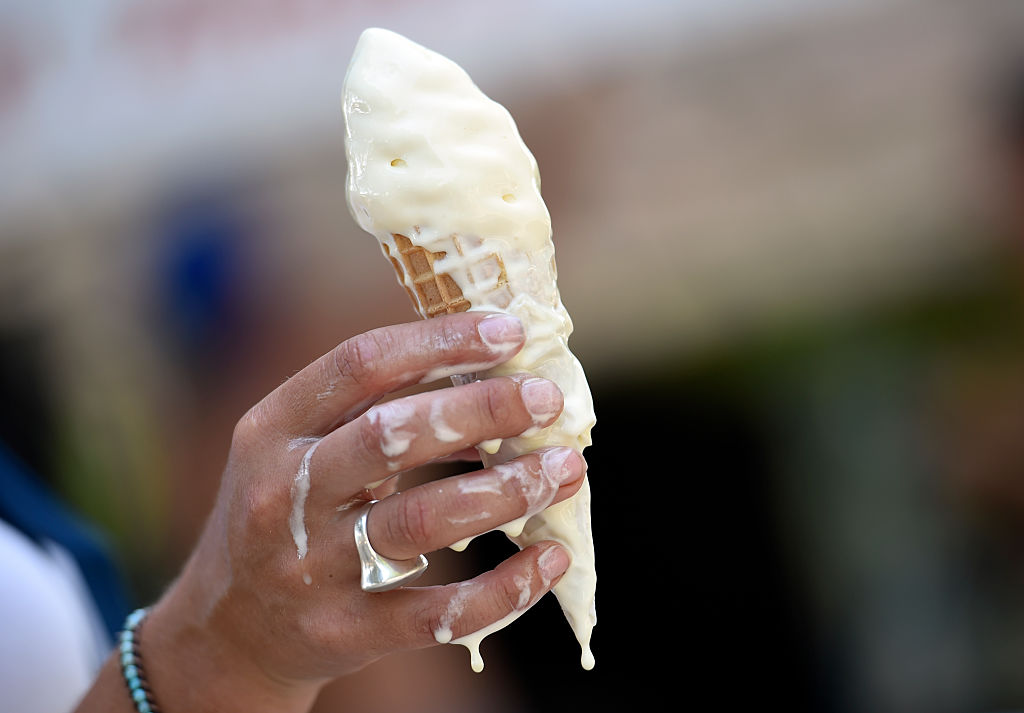 Ice Cream Cone -479259254 Melting ice cream cone