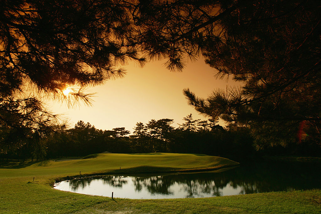 Hirono The 461 yard par 4 3rd hole on the Hirono Golf Club