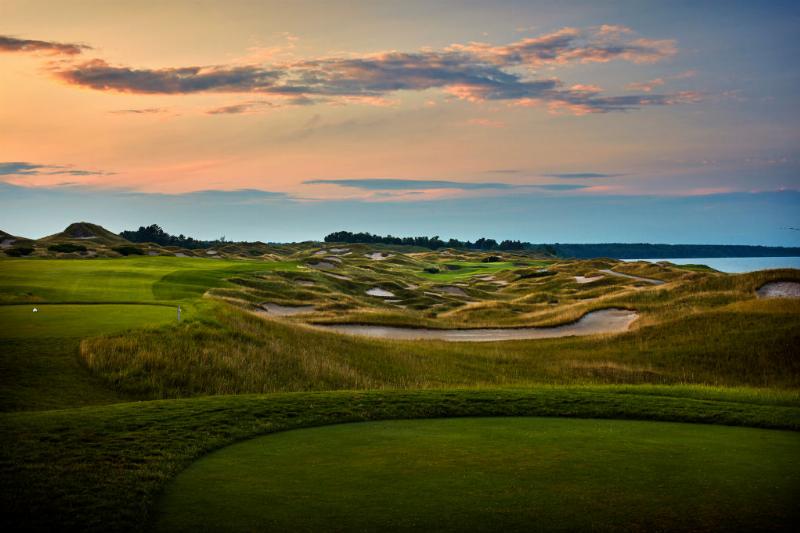 Whistling Straits A view from the 11th hole of Whistling Straits Golf Course