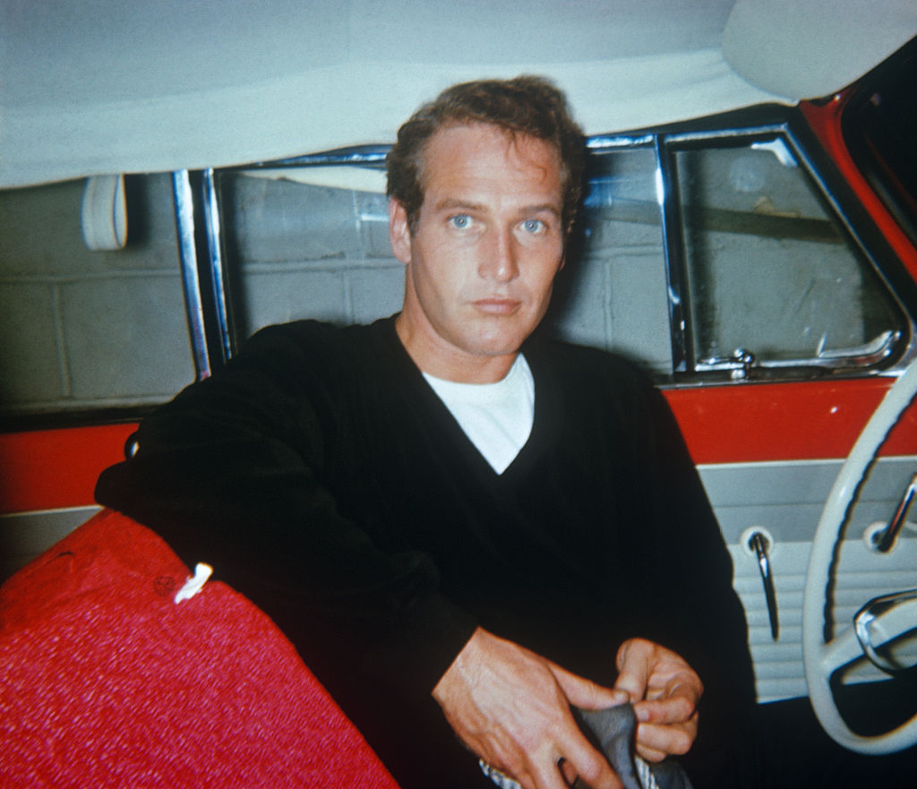 Paul Newman-529339139 Mr. Newman in a car