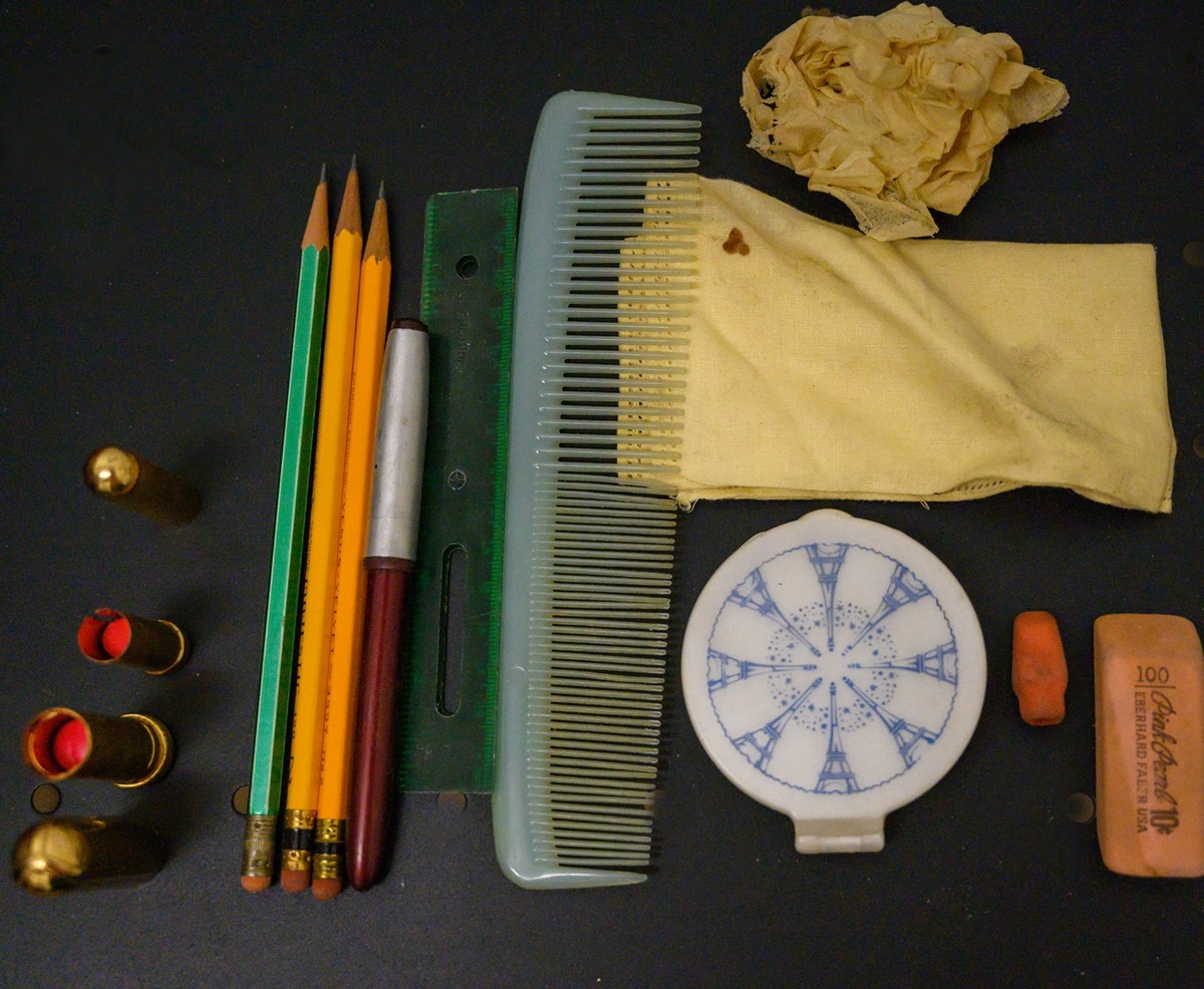combs and pencils from Patti's purse