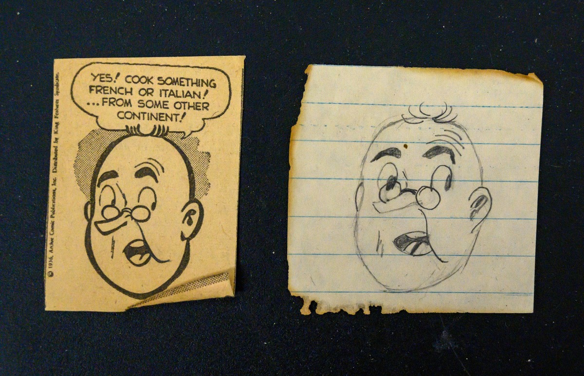 doodle and cartoon from patti's purse