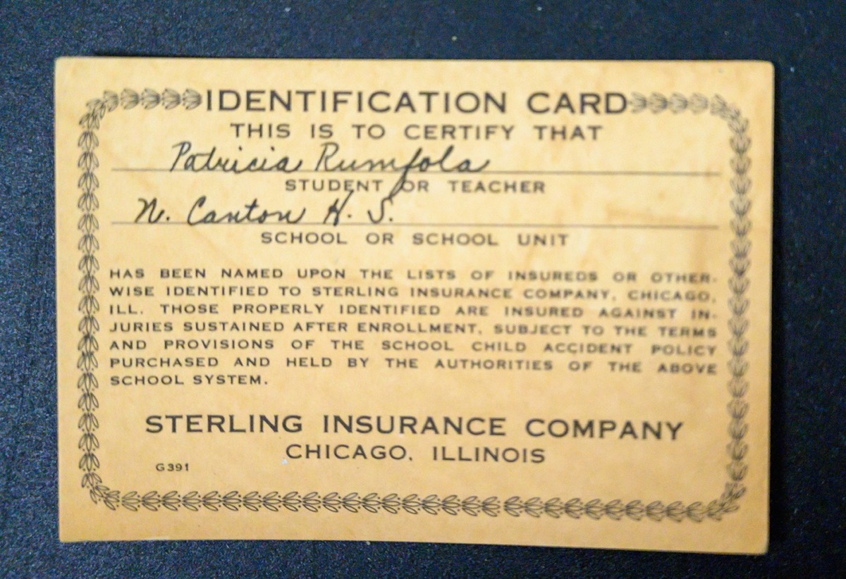 identification card for patricia rumfola