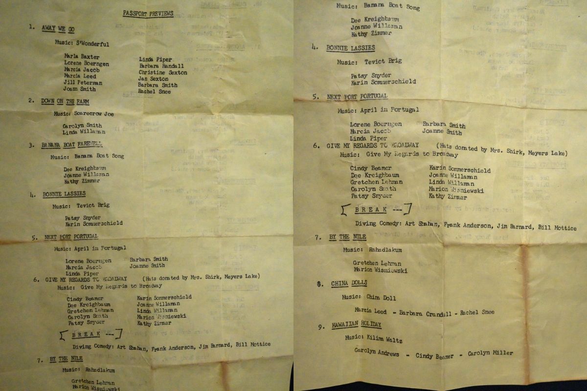 passport previews set list found in patti's purse