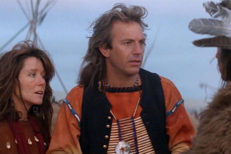 Coster in Native American attire 