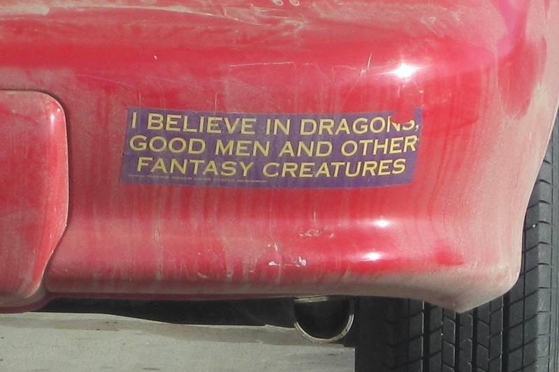 fantasy creatures bumper sticker fantasy creatures bumper sticker about men