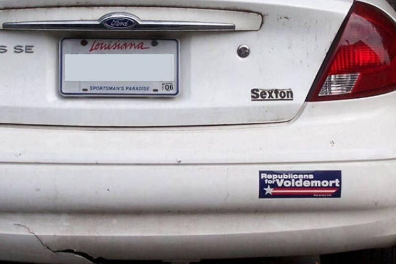 republicans for voldemort republicans for voldemort bumper sticker