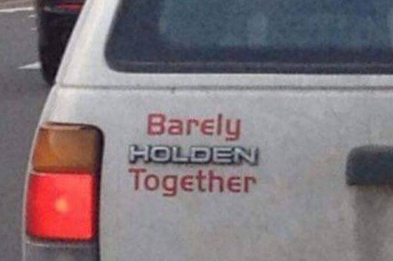 holden it together holden it together bumper sticker