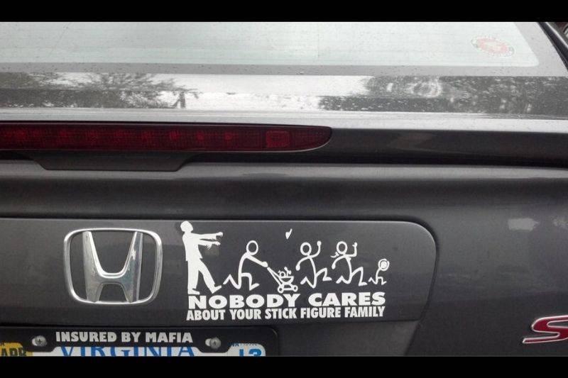 stick family stick family bumper sticker